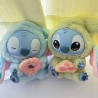 סדרת תיבת עיוורים חדשה של Stitch Eat Something Before Sleep בגודל 15CM עם תליון בובות מפוארות, קישוט חמוד לבובה, תיבת תעלומה, מתנה מפתיעה 3