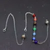 7 Color Beads Chakra Chain Hollow Bead Pendulum Chain Power Stone Pendulum Pendant Accessories Chain 3