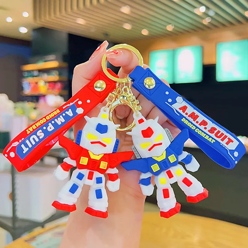 CartoonAnimeKawaiiGUNDAMPendantKeychainKeyRingAnimeAction