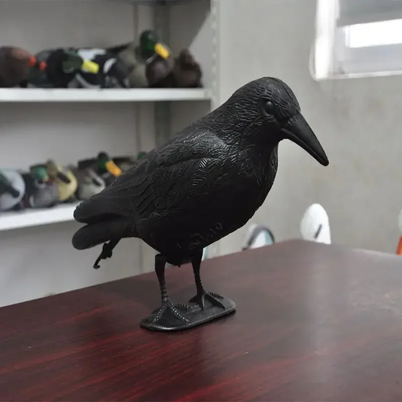 Decoracion Jardin ExteriorSimulation Black Crow Raven Bird Repellent Pest Control Pigeon Repellent Garden Decoration Outdoor - 2
