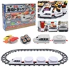 Sushi Train Set Rotating Table Food Train USB Charging Electric Train Toy Under Christmas Tree Train Track for Kids Boys Girls 1