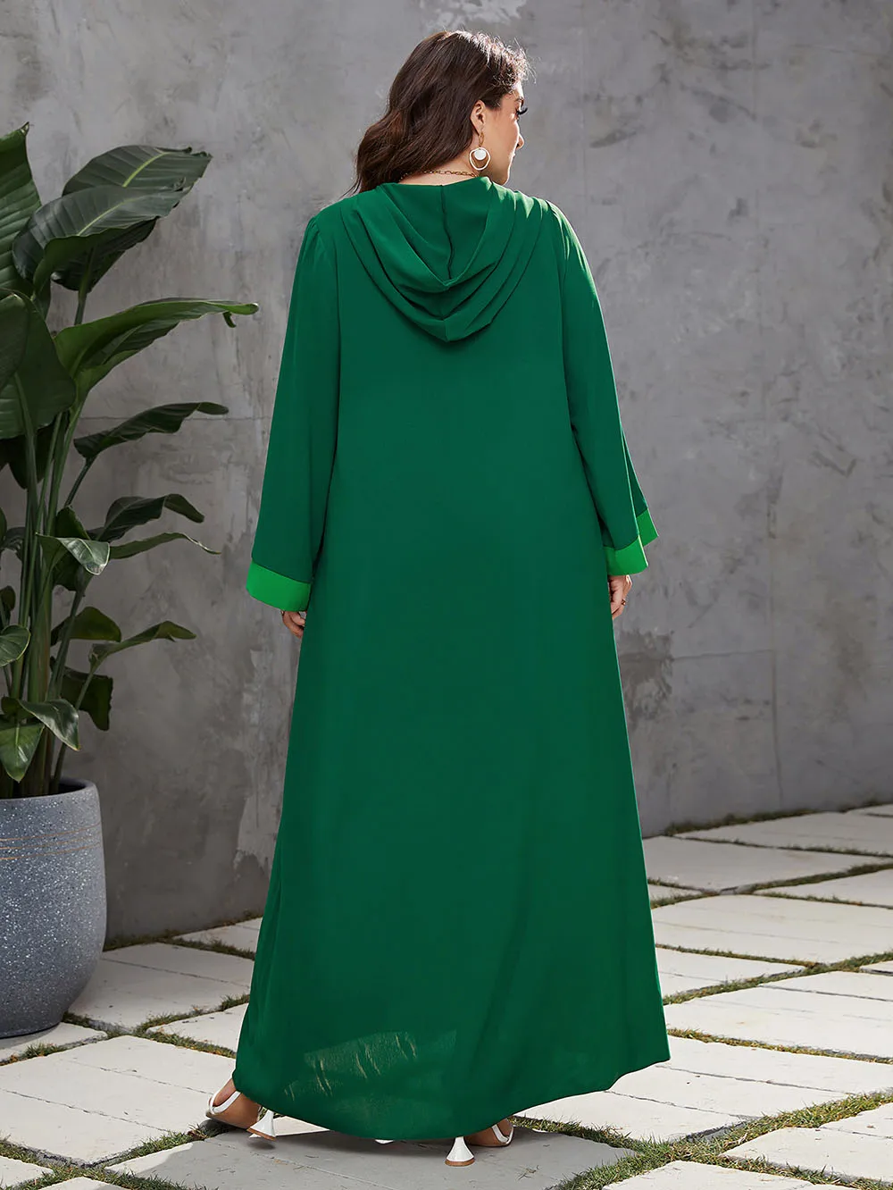 Eid Djellaba Abaya Dubai Soft Embroidery Muslim Dress Silky Kimono Arab Turkey Women Robe Hooded Oversized Clothes Islam Kaftan