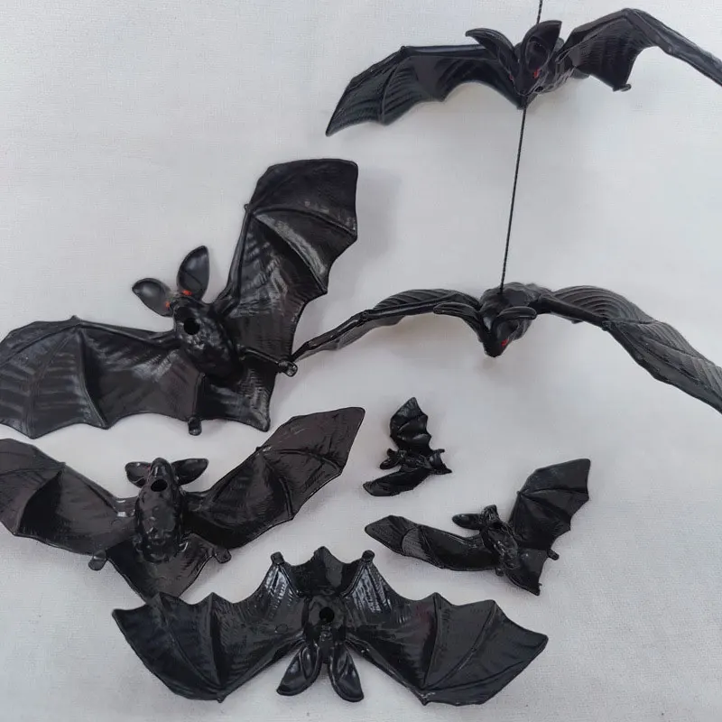 5 Stück Halloween künstliche Plastik maus leuchtende Fledermaus Halloween Party Dekor für Home Bar Spukhaus gruselige Requisiten Kinder Trick Spielzeug – Detail 17