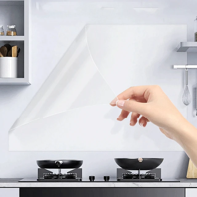 3/5/10m Transparent Electrostatic Protective Film Self Adhesive Oil Proof Wall Sticker Wallpaper Waterproof Film Home Decor 2