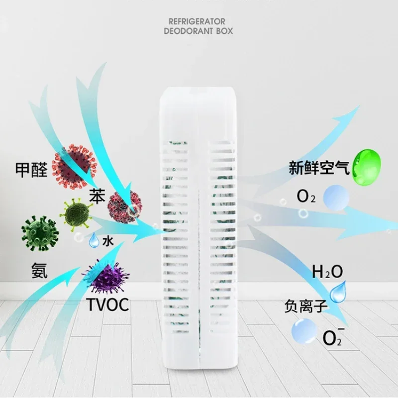 1 Pc Reusable Refrigerator Deodorant Air Purifier Freshener Activated Carbon Deodorant Box Freezer Fresh-keeping Box