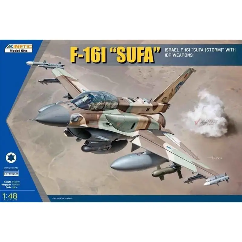 

KINETIC K48085 1/48 Scale F-16I `Sufa` w/IDF Weapons Model Kit