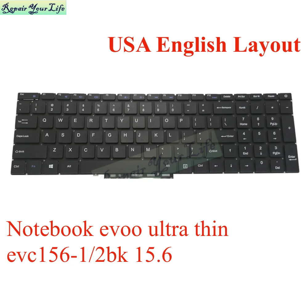 us la latin brasil teclado para notebook evoo ultra fino brasil português teclado