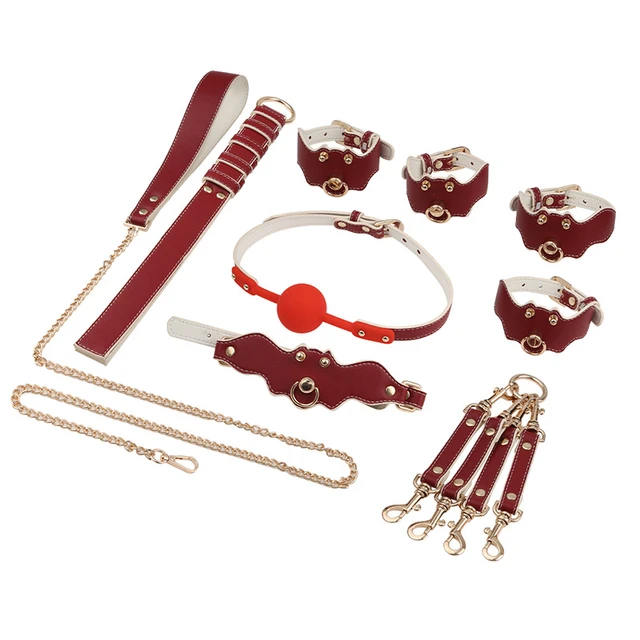 Kit Set Bdsm Bondage Juguete Sexual Esposas Bozal Latigo