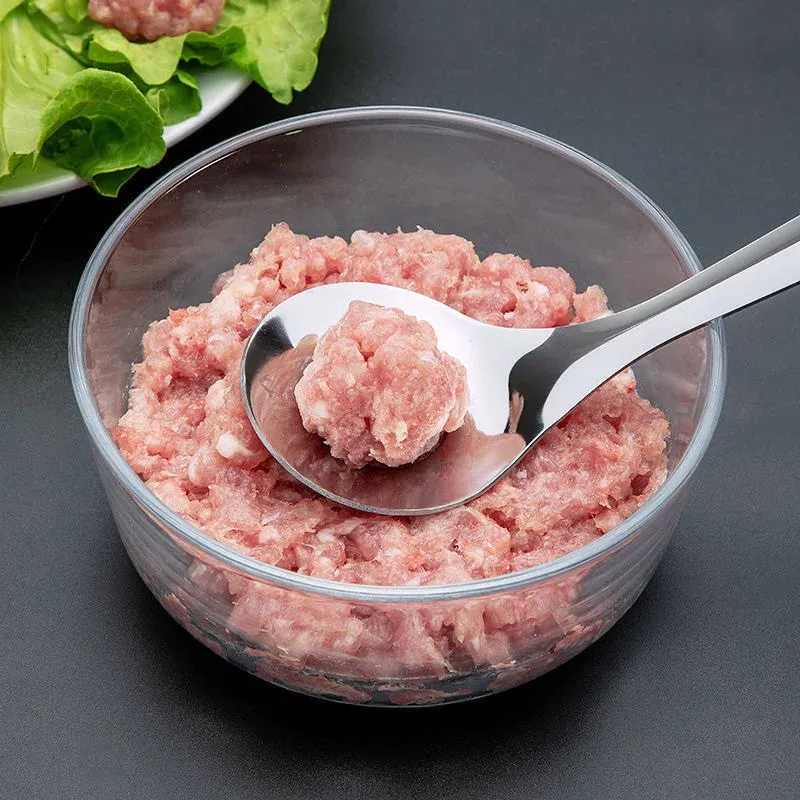 Stainless Steel Meatballs Spoon Non-stick Beef Fish Meatball Maker Manual Food Processorle Fish Balls Kitchen Meat Tools