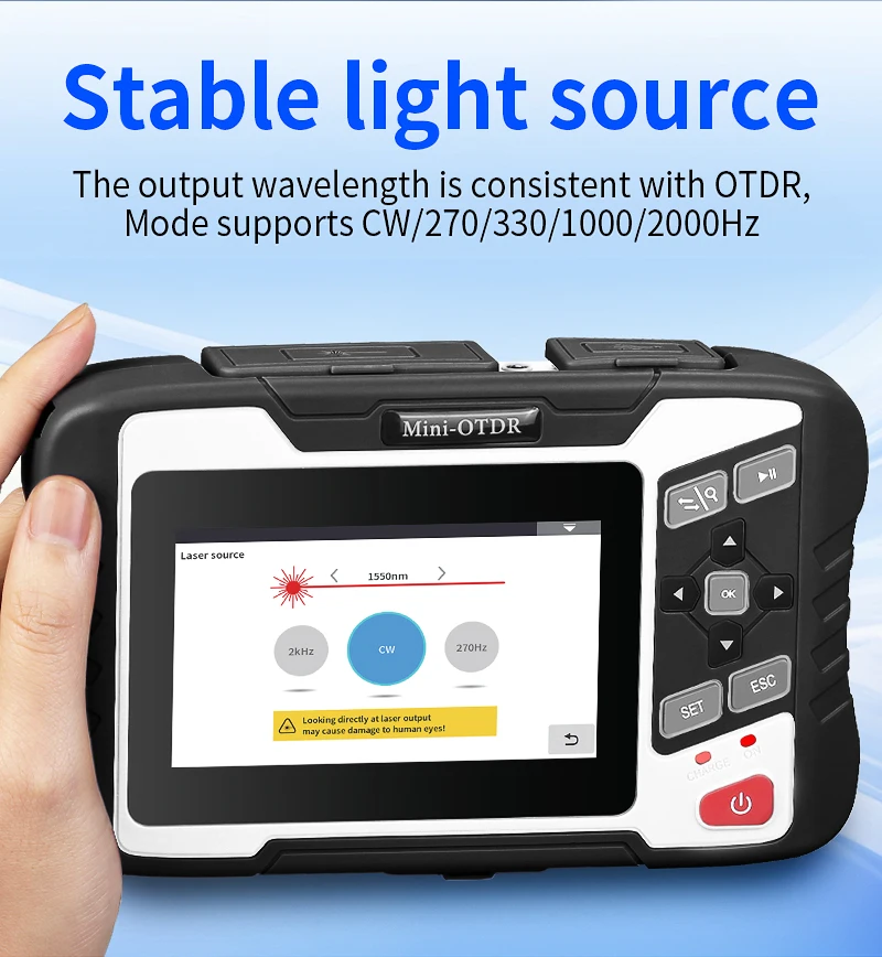 AUA-100U/100A Optical Time Domain Reflectometer 1310/1550nm OTDR Fiber Optic Cab