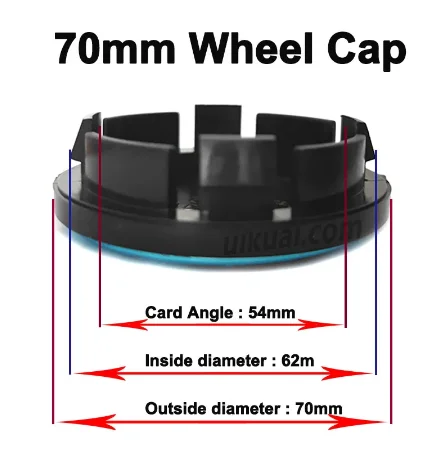 4pcs 3D for Volkswagen 55mm 56mm 60mm 65mm 68mm 70mm 76mm Car emblem Wheel hub Center Cap Badge covers sticker Styling