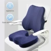 Memory Foam Waist Back Support Pillow Seat Cushion Set Orthopedic Ergonomic Coccyx Relief Hip Lumbar Pad for Office Chair Car 1
