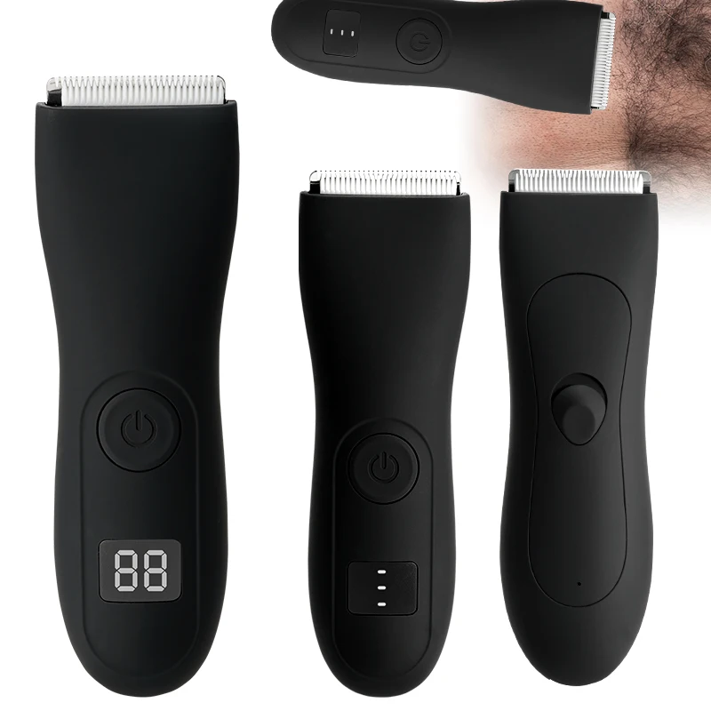 Mens Body Hair Trimmer for Men Balls Women Lady Shaver Hair Removal Bikini Trimmer Groin & Body Shaver Groomer  Arm Beard Razor