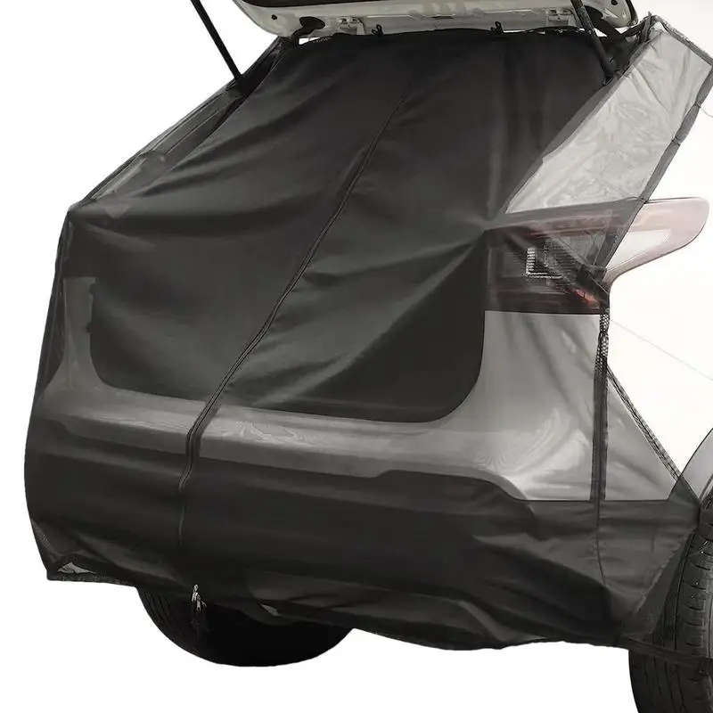 

Car Camping Net Tailgate Car Tailgate Net Rear Windshield Sunshade Screen Magnetic Mount Durable High-Density Nylon Net UV Sun