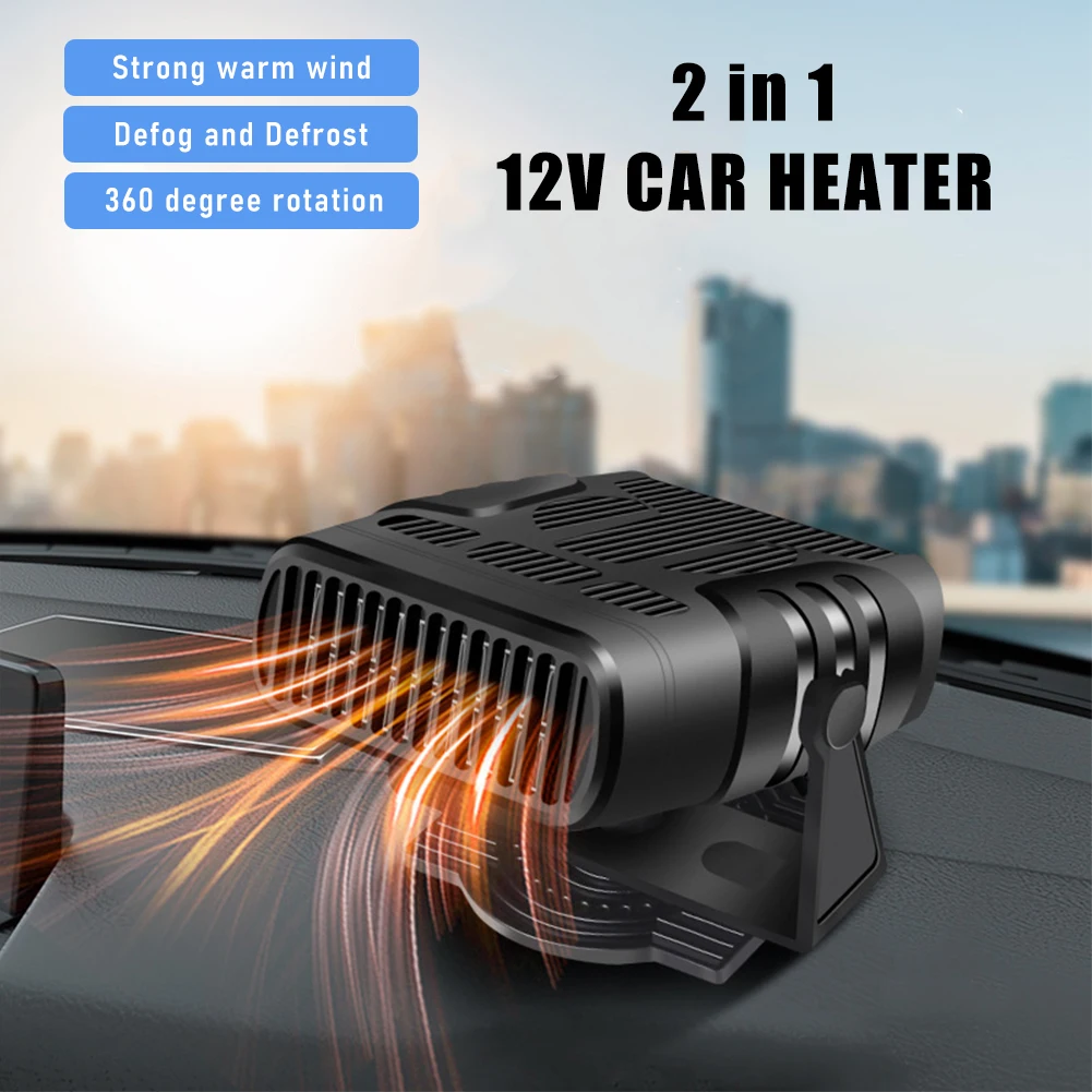 Verbesserte Tragbare Auto Heizung 12 Volt 120W Tragbare Heizung für autos 2  in 1 Heizung Fan Defroster Demister 360 ° drehbare - AliExpress