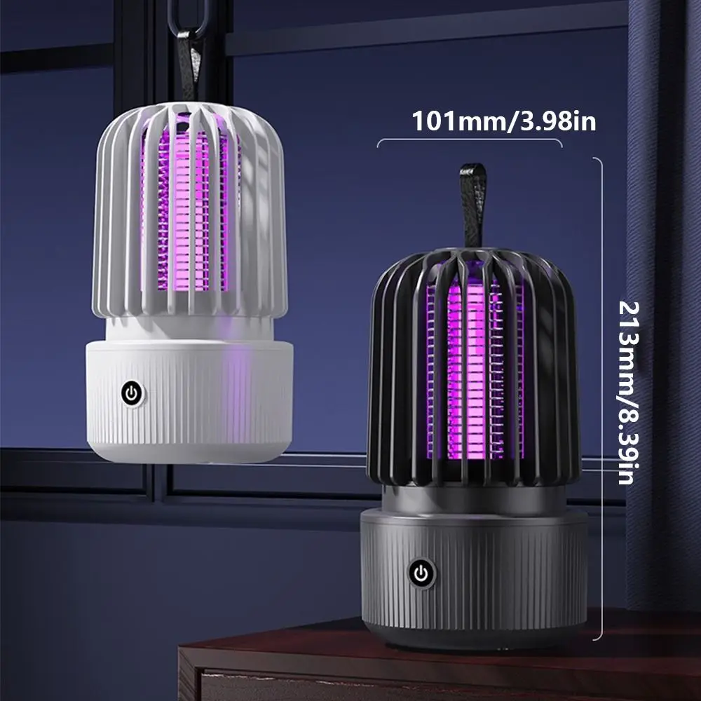 휴대용 전기 모기 램프 2 in 1 USB 충전 전기 충격 모기 킬러 안전 모기 킬러 램프