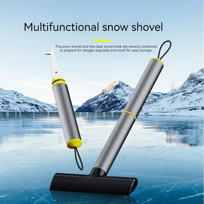 Car Ice Scraper Windshield Snow Removal Shovel Ice Breaker Snow Remover Cleaning Glass Brush TPU Winter Brush Shovel Tool