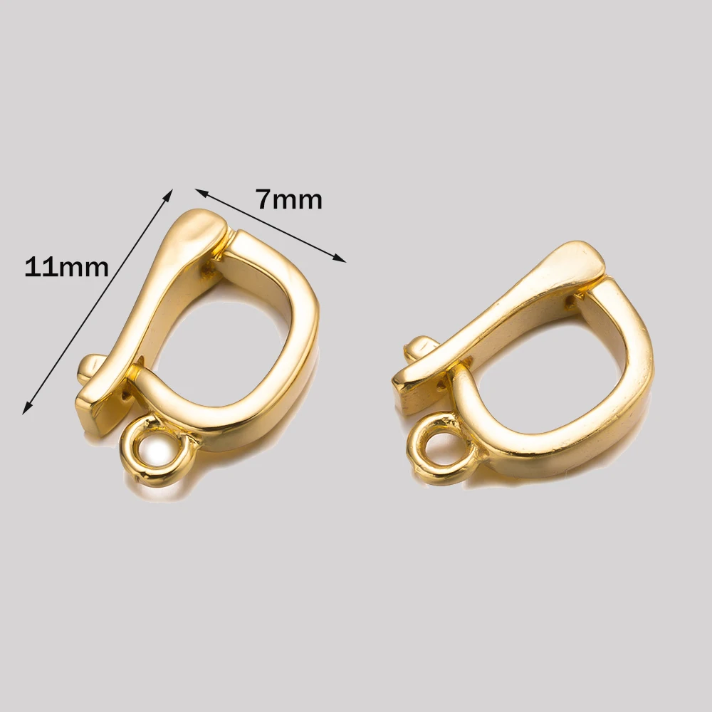 5 Stück 14K vergoldetes Messing Halskette Verkürzungsverschluss Perlenverstärker Verlängerungsschnalle für DIY Armband Anhänger Schmuckherstellung Versorgung – Detail 7