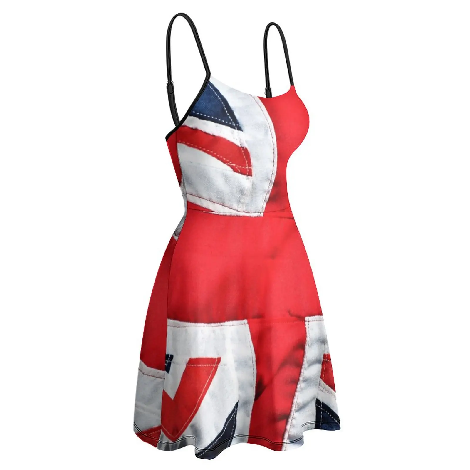 

Exotic Woman's Clothing Strappy Dress Union Jack(1) Women's Sling Dress Classic Vacations Funny Novelty