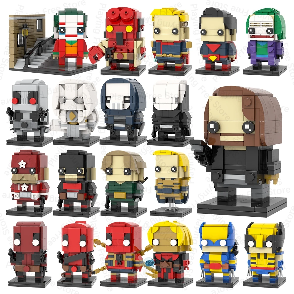 MOOXI Heroes Brickheadz Homelander Knight Movie Figures MOC Building ...
