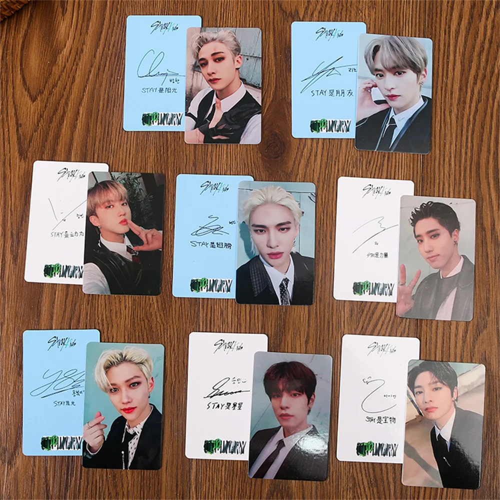 

Kpop StrayKids Photocard Albums MAXIDENRT Lomo Card CHANGBIN Hyunjin Double-sided Photo Postcard for Fans Collectible