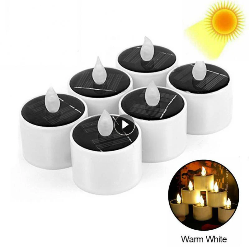 

Flickering Flameless LED Candle Battery Tea Light Flashing Electric Candles Birthday Wedding Party Romantic Decoration