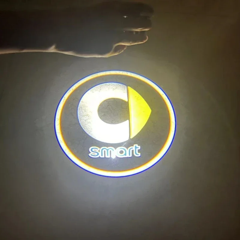 Universal Car Door Led Welcome Proiettore Laser Logo Ghost Shadow Luci Wireless Per Smart Fortwo Four 453 451 450 Articoli Per Auto
