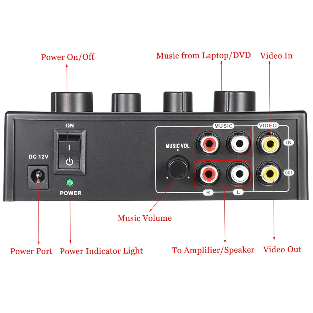 Tragbare Karaoke Sound Audio Stereo Echo Mixer Dual Mikrofon Eingänge Rca Kabel Power Adapter Für Tv Pc Smartphone Verstärker S35F2832D0E7C4Ea2Ac4Eb1Fc4Fb40702P