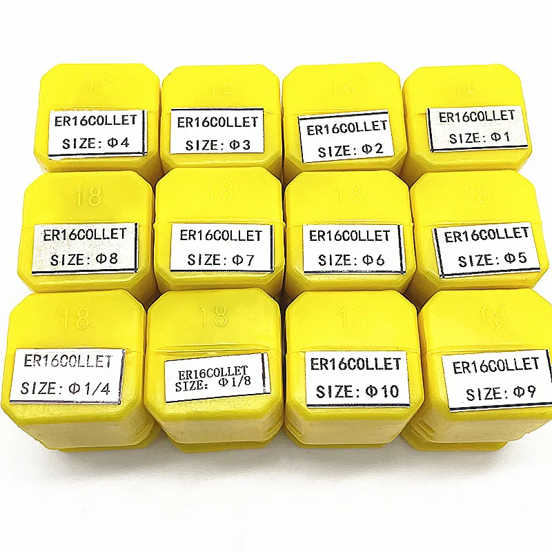 ER16 1/2/3/4/5/6/7/8/9/10 1/4 1/8 MM Spring Collet Suitable Engraving Machine Spindle CNC Machining Center 1pc