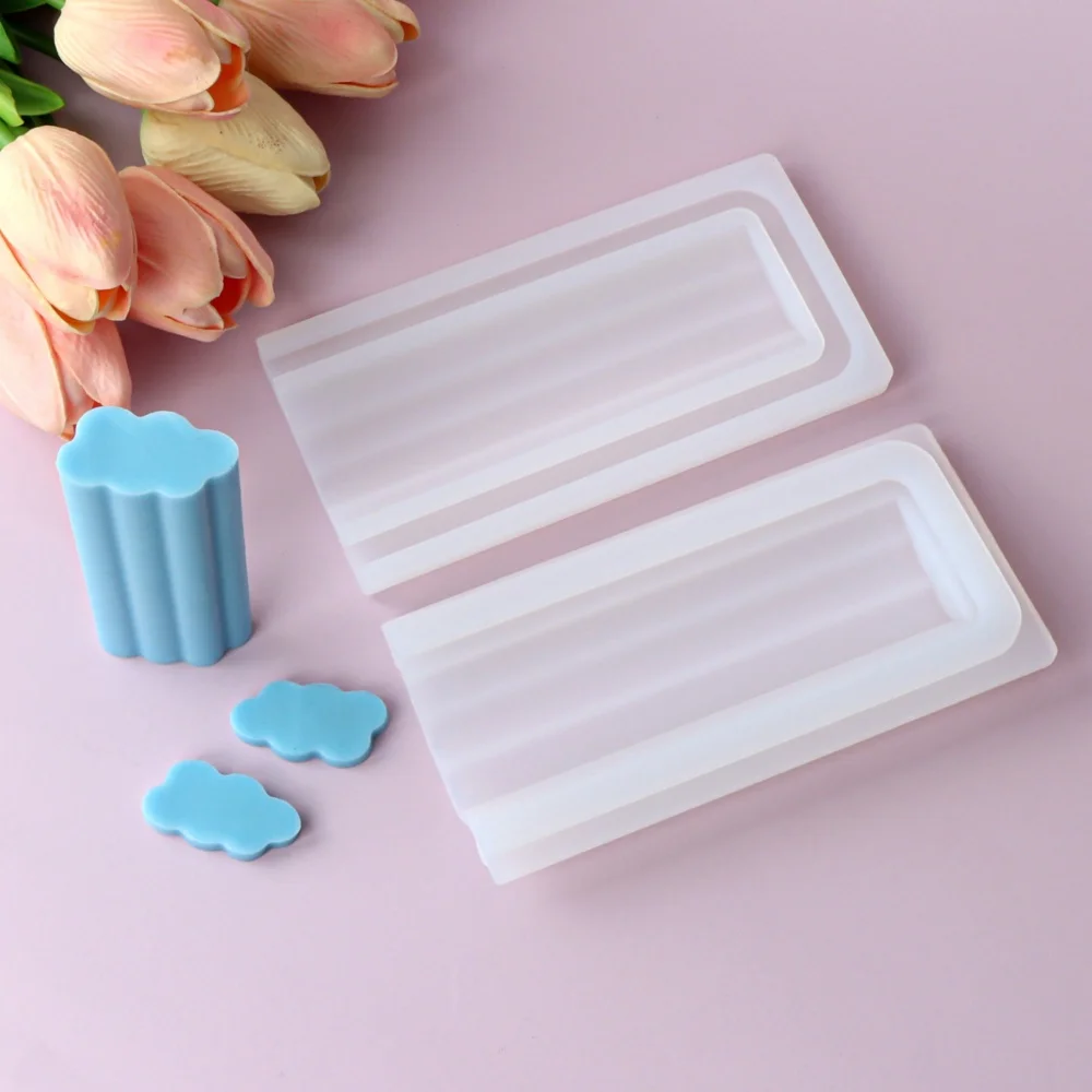 Heart-shaped Crucifix Cloud Moon Star Silicone Soap Mold DIY Handmade Flower Round Triangle Candle Crafts Tube Mould