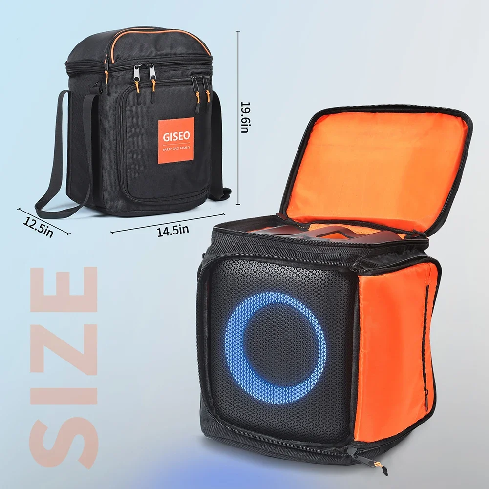 Waterproof Bluetooth-compatible Speaker Storage Bag With Adjustable Strap Travel Carrying Case For JBL PartyBox Encore Essential