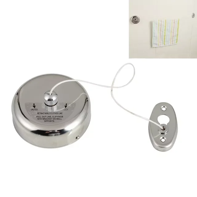 5/8/10M behúzható ruhakötél szélálló, kihúzható, csúszásmentes kerítés típusú ruhakötél kültéri háztartási kemping teraszhoz