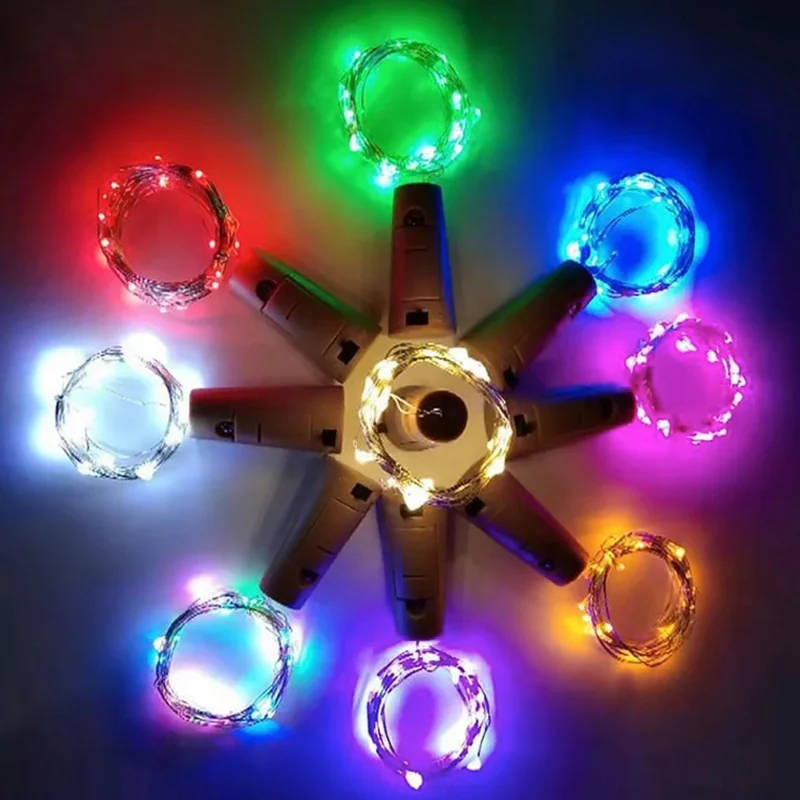 LED Wine Bottle Lights Cork 1 2 3M Cork Lights Fairy Mini String for Liquor Bottles Crafts Party Wedding Decoration led string lights decorative lights string lights led fairy lights wine bottle lights