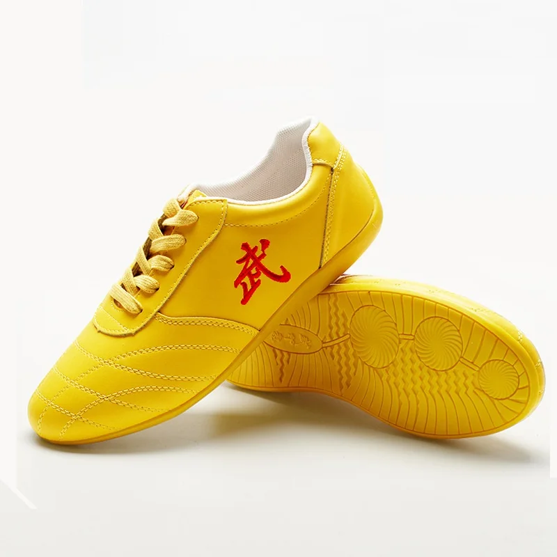 Martial Arts Shoes for Male Female Cowhide