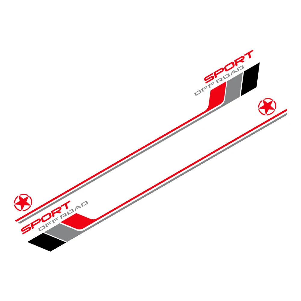 Sporty Off-road Car Side Door Graphics Sticker Decals - Exterior Trim Accessories
