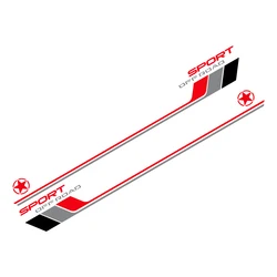 Sporty Off - road Car Side Door Graphics Sticker Decals - Exterior Trim Accessories (Black Gray Red)