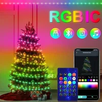 Programmable Fairy Light String, USB Home Decoration Light, Bluetooth App And Remote Control, 5V Smart Light String，WS2812 RGB C - Image 6
