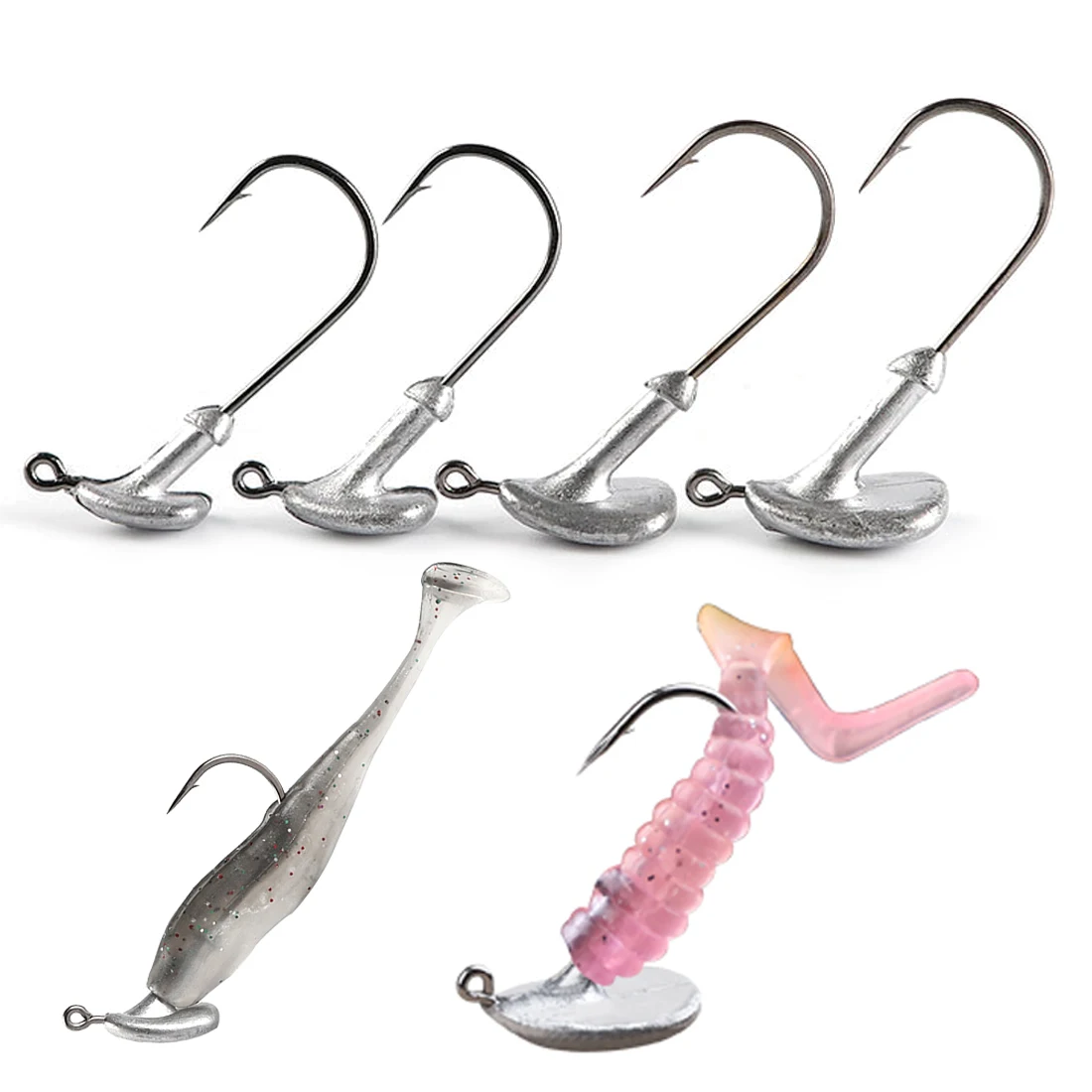 FishTrip Stand-Up Jig Head Tumbler Soft Lure Jig Head Hooks for Walleyes,  Saugers, Perch, Bass and Pike - AliExpress