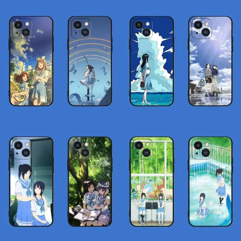 Custodia Per Telefono Cellulare Iphone Und Ein Blauer Vogel Per Iphone 11 12 Mini 13 14 Pro Xs Max X Xr 6 7 8 Plus Black Shell