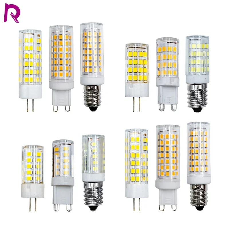 LED G4 G9 E14 Light Bulb 3W 5W 9W AC 220V Corn Lamp 360 Beam Angle Spotlight