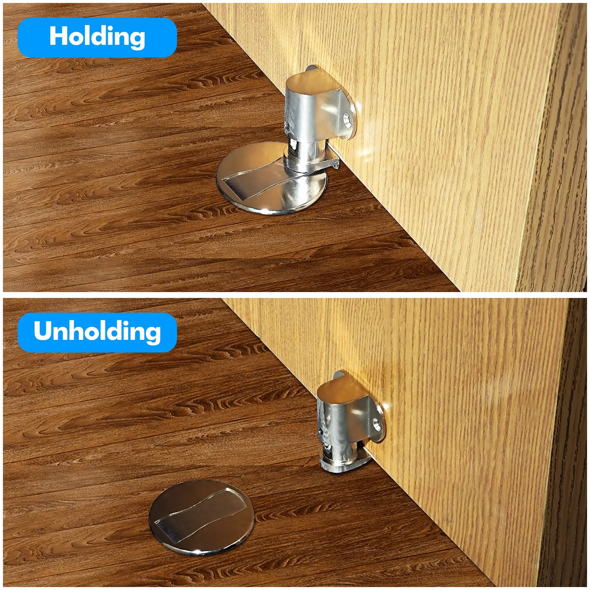 304 Stainless Steel Door Suction Magnetic Non-punching Invisible Zinc Alloy Ground Suction Windproof Hide Door Stop Stopper door stopper magnetic door stopper