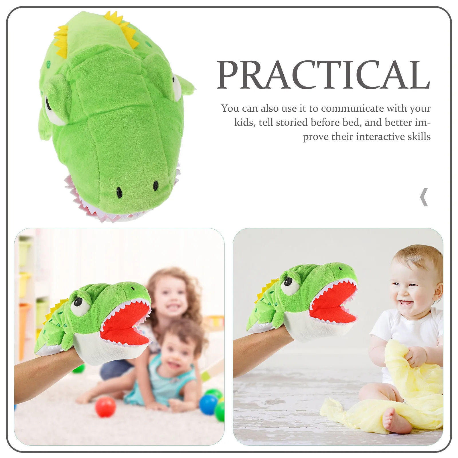 어린이를 위한 창의적인 손인형 교육용 스토리텔링 도구 인터랙티브 동물 인형 경량 휴대용 실내용