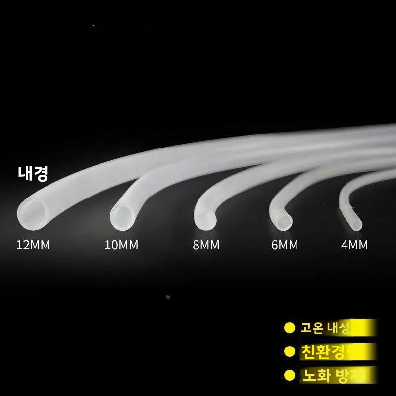 차 도구 테이블용 실리콘 고무 물 입구 및 배수관 9mm 12mm 직경 나무 손잡이 차 만들기 액세서리