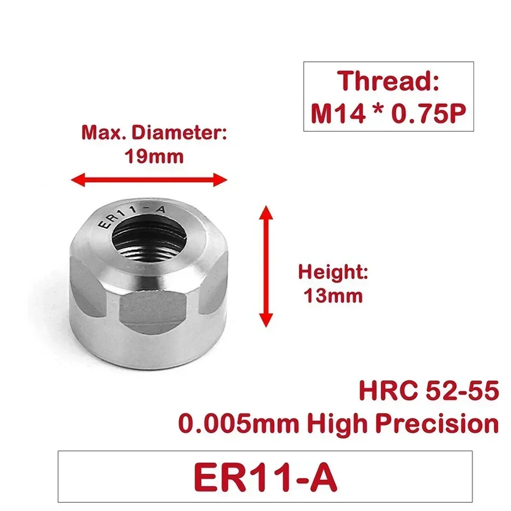 Spring Collet High Precision ER Clamping Nut Collet 11/16/20/25/32/40 A/M/UM Milling Chuck Cap ER11-A ER16-A ER20-A ER11-M ER16-M ER20-M Tool tool holder collet chuck spring collet chuck