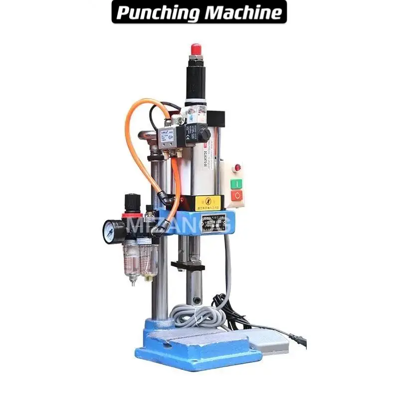 

Pneumatic Punching Machine Hand Press Machine Adjustable Force 200KG Pneumatic Puncher 220V Single Column
