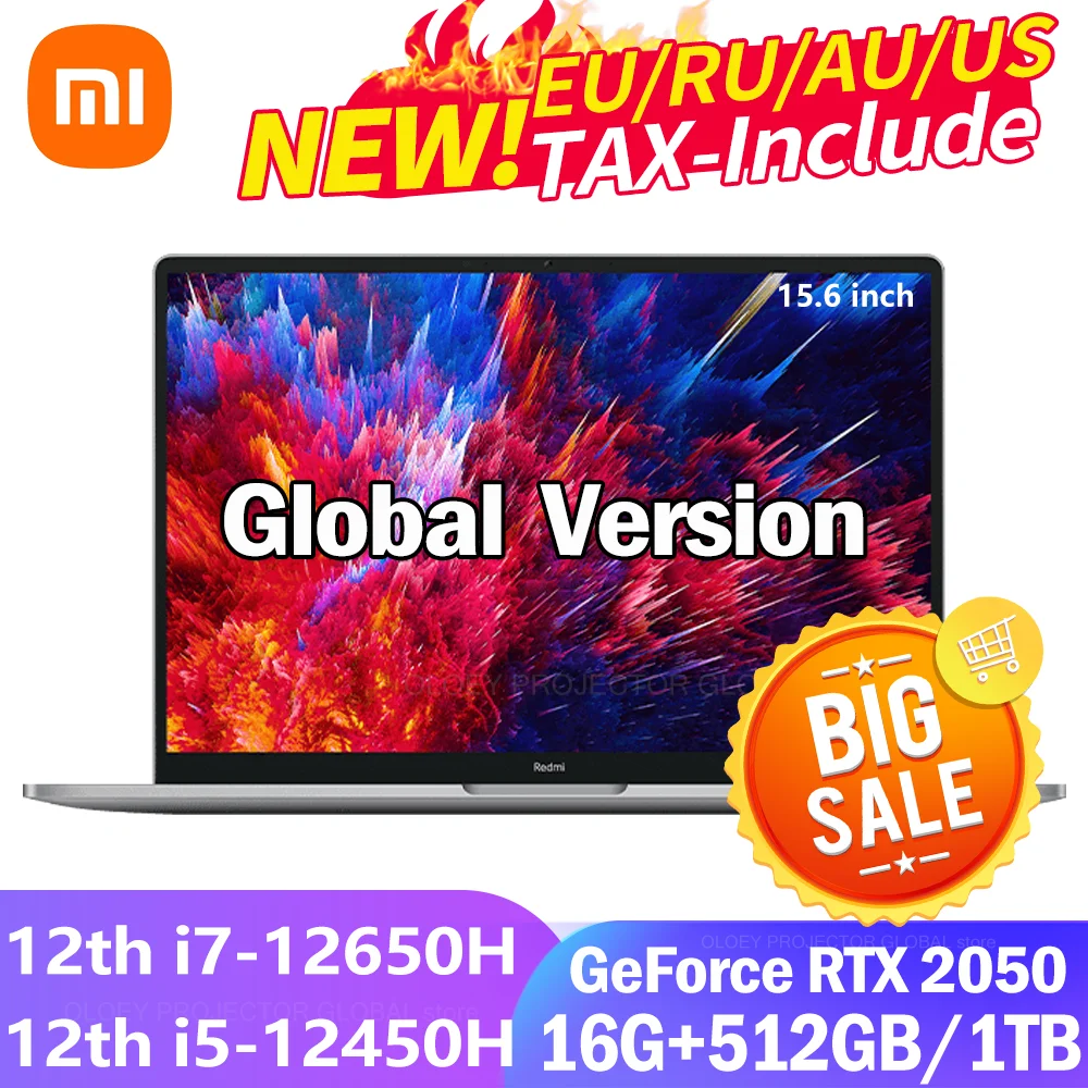 NEW Xiaomi RedmiBook Pro 15 2022 Laptop 12th Intel i7-12650H/i5 12450H ...