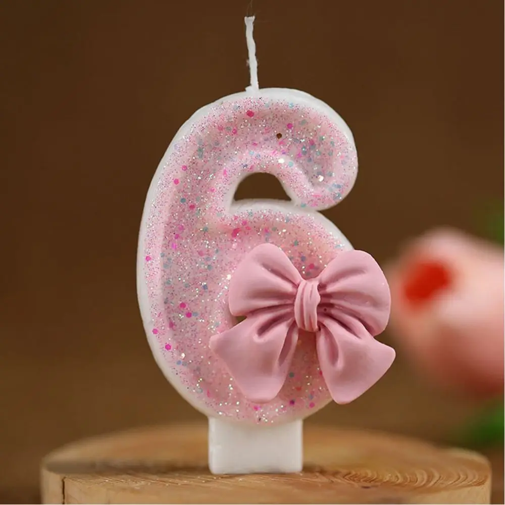 Velas de cumpleaños con números en 3D, decoración creativa y ecológica para tartas, cualquier celebración, vela grande extendida de color rosa