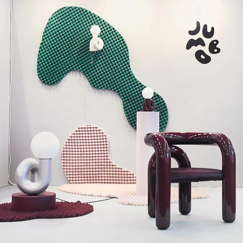 

= Fiberglass Elbow Seat Nordic Creative Design Artistic Special-Shaped Armrest Resin Electroplating Single Leisure