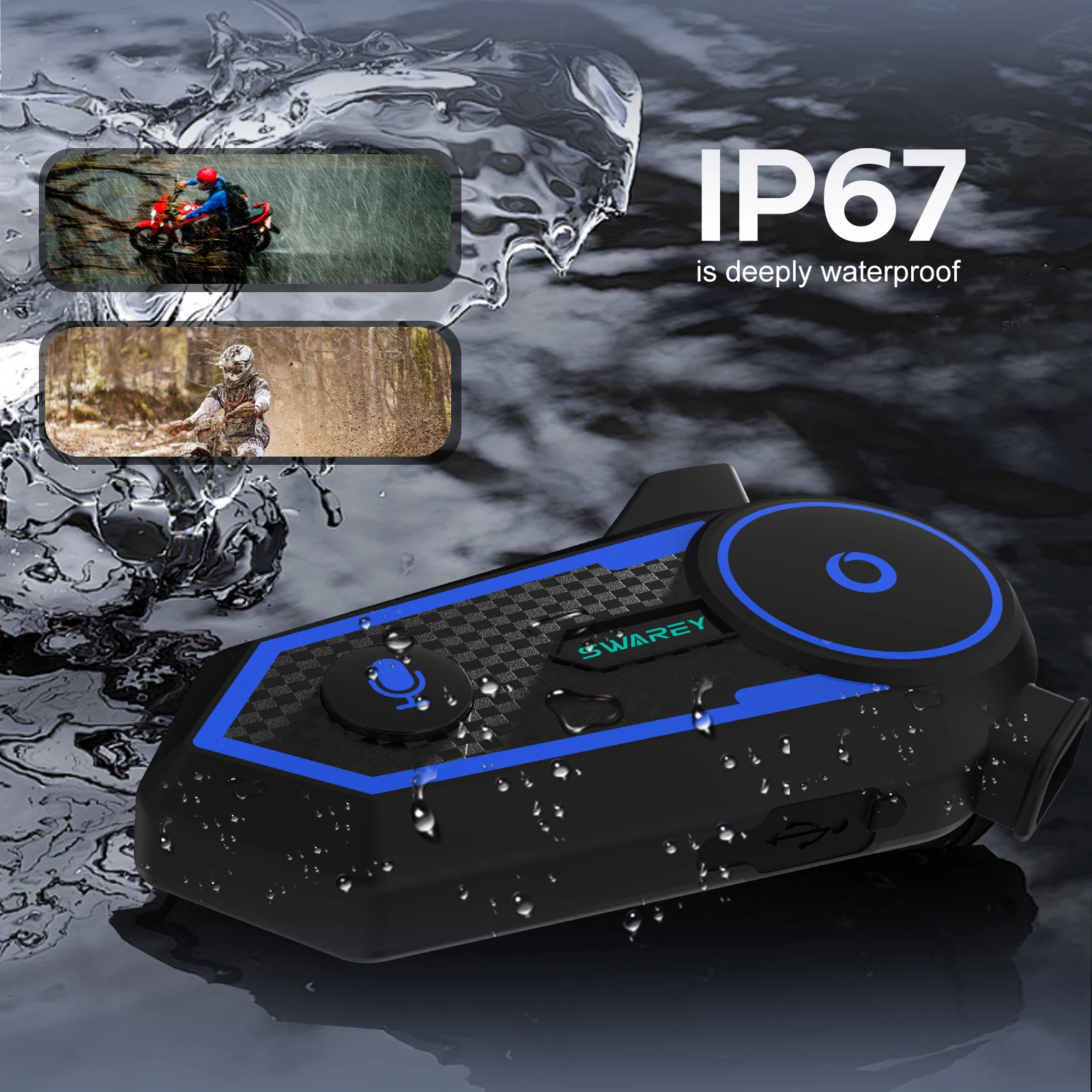 NEWASHAN Batteria 802540 Compatibile Con Sena 10S 10S-01 20S Evo