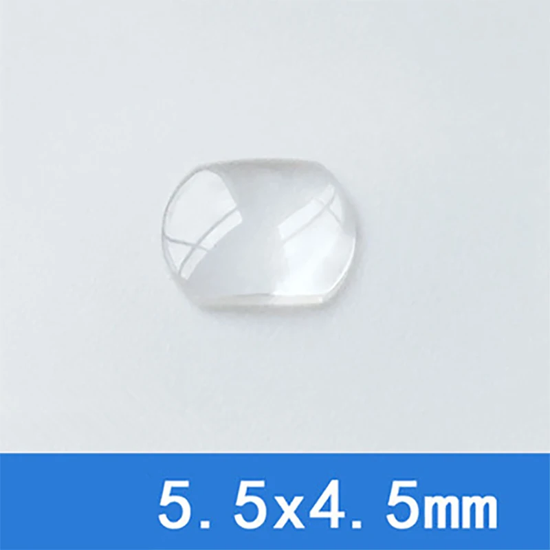 Hochwertige Saphir-Blasenlupe, Kalenderlinse für Datumsfenster, Uhrenkristallglas, 7,0 x 5,5 mm/5,5 x 4,5 mm/5,5 mm zur Auswahl – Detail 3